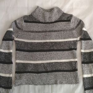 Black & White Striped Sweater (Size M)